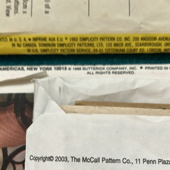 VOGUE MCCALLS SIMPLICITY HOME DECOR IN A SEC & HOME DECOR UNCUT PATTERNS - Picture 12 of 12